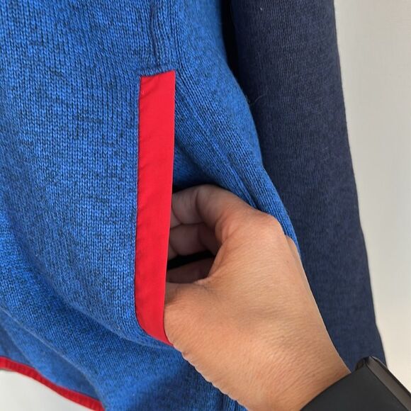 L.L.Bean Sweater Fleece Pullover hooded Men Colorblock jacket sweatshirt XL EUC - Picture 6 of 10